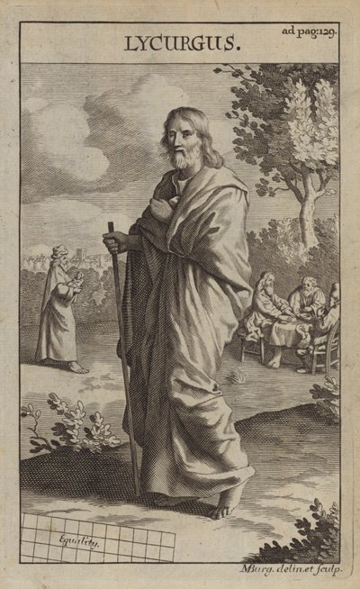 Lycurgus, efsanevi Spartalı kanun koyucu by Michael Burghers