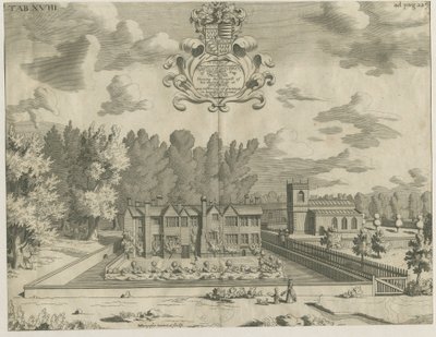 Okeover Salonu: gravür, nd [1653 - 1686] by Michael Burghers