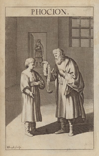 Phocion, Atinalı devlet adamı ve general by Michael Burghers