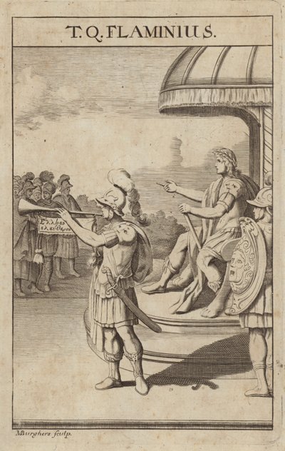 Titus Quinctius Flaminimus, Romalı general by Michael Burghers
