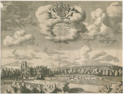 Trentham Hall: gravür, nd [1686] by Michael Burghers