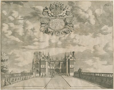Trentham Hall: gravür, nd [1686] by Michael Burghers