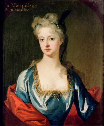Marquis de Montandre, Francois de la Rochefoucauld'un karısı Mary Anne Spanheim'ın (1682-1772) portresi by Michael Dahl