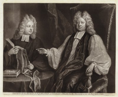 Thomas Sprat ve oğlunun portresi by Michael Dahl