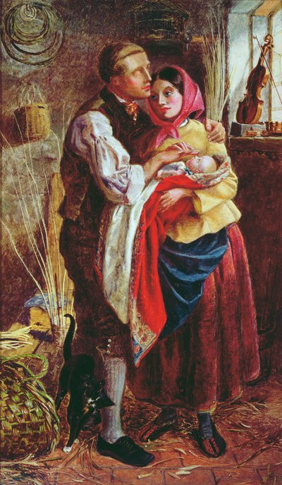 İlk Çocuğuyla Kör Sepetçi, 1858 by Michael Frederick Halliday