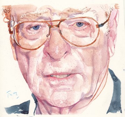 Michael Caine (suluboya) by Michael Frith