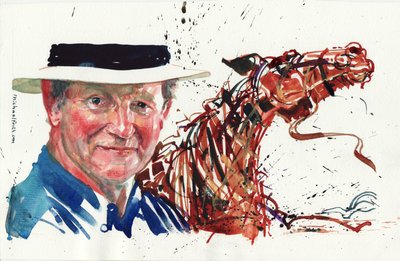 Michael Morpurgo (suluboya) by Michael Frith