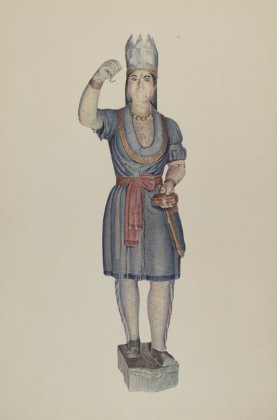 Puro Mağazası Indian, c. 1938. by Michael Riccitelli
