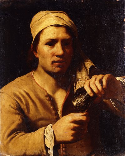 Sarıklı, Roemer Tutan Genç Bir Adam: Tırnak Testi, by Michael Sweerts