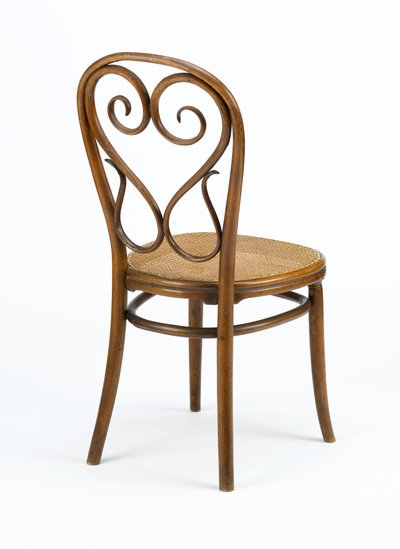 Yan koltuk, c.1848 (dokuma kamış koltuklu bükülmüş masif kayın ağacı) by Michael Thonet
