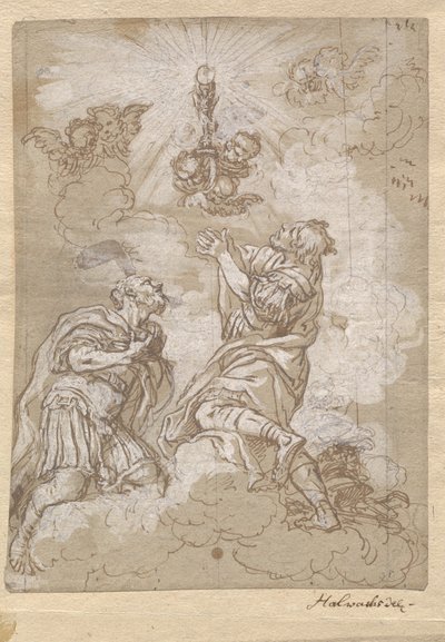 Ev sahibine tapan iki asker aziz by Michael Wenzel Halbax
