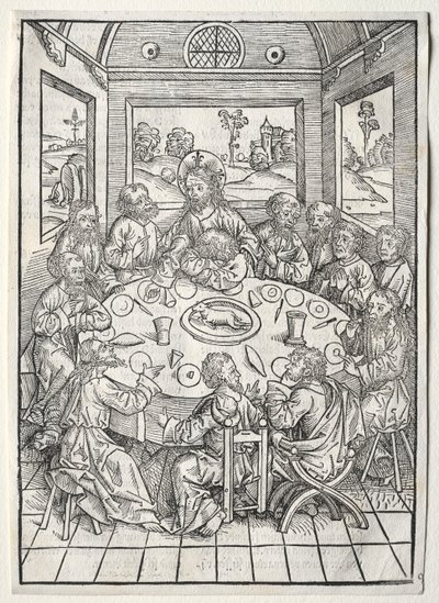 Hazine Bekçisi: Son Akşam Yemeği, 1491. by Michael Wolgemut