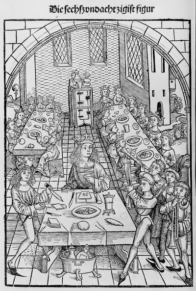Kurtuluşun ve sonsuz mutluluğun zenginliklerinin hazinesi veya tapınağı, 1491. by Michael Wolgemut