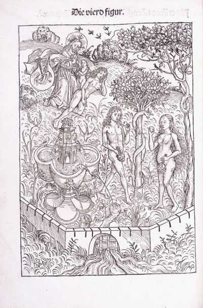 Aden Bahçesinde Adem ve Havva, 1491 by Michael Wolgemuth