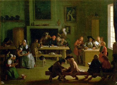 Bir Okul Odasının İçi by Michel Ange Houasse