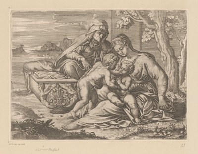 H. Anna ile Mary ve Çocuk by Michel Corneille (II)