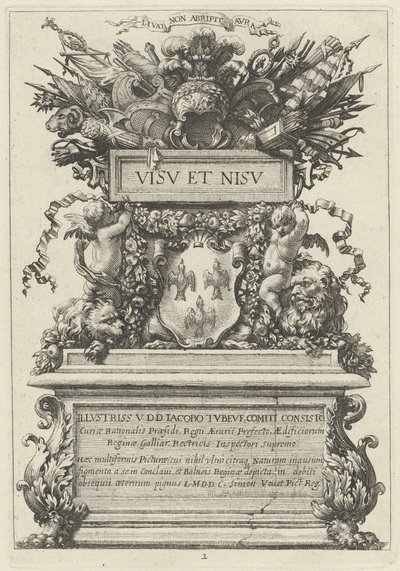 cephe parçası by Michel Dorigny, after Simon Vouet