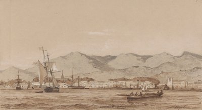 Limandan İspanya Limanı by Michel Jean Cazabon