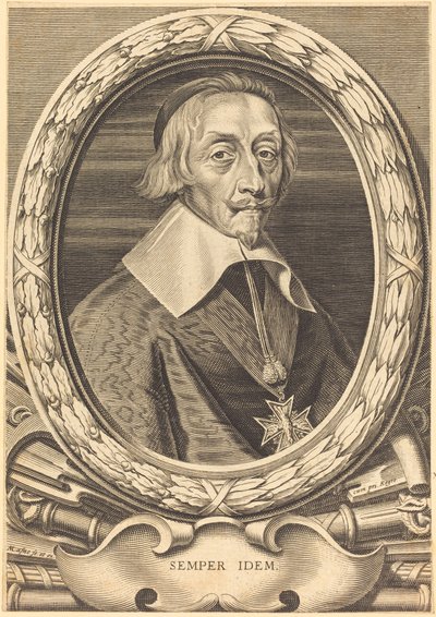 Armand Jean du Plessis, Kardinal Richelieu by Michel Lasne