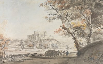 Dauphine yakınlarındaki Provence'taki Grigan Kalesi'nin Güneydoğu Görünümü by Michel Vincent Brandoin