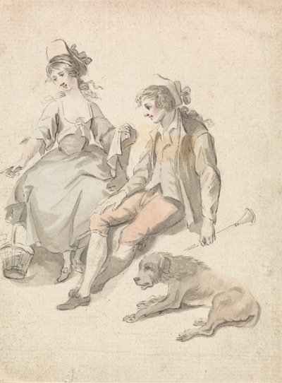 Çoban, Çoban ve Köpek by Michel Vincent Brandoin