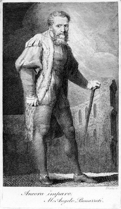 Ancora imparo, William Blake tarafından oyulmuş, Henry Fuseli