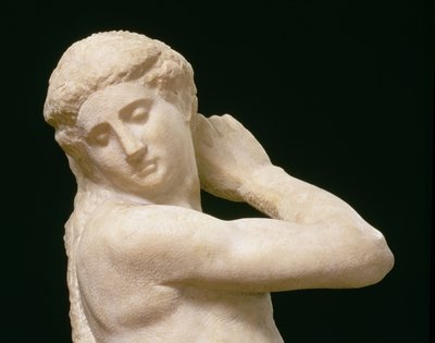 Apollo veya David, başın detayı, Michelangelo Buonarroti
