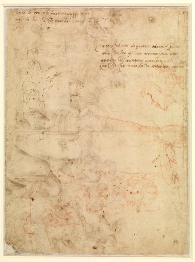 Şekil çalışması by Michelangelo Buonarroti