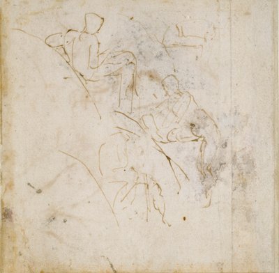 Dört Figür Çalışması, c1490-1560 by Michelangelo Buonarroti