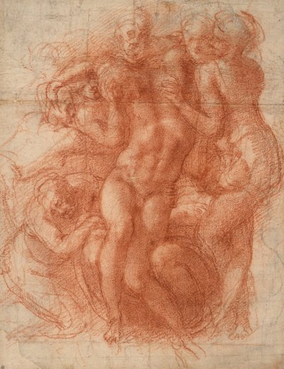 Ağıt, c.1530 (kırmızı tebeşir) by Michelangelo Buonarroti