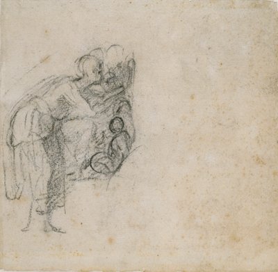 Eskiz Defterinden Sayfa: Siyahlı Bir Kadın, c1490-1560 by Michelangelo Buonarroti