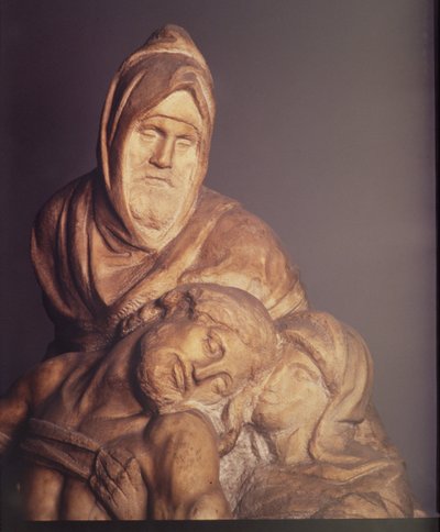 Pieta, 120999 1553 mermer detay by Michelangelo Buonarroti