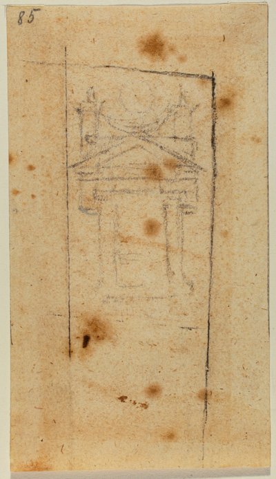 Bir pencere taslağı by Michelangelo Buonarroti