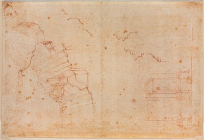 Roma anıtlarından çalışmalar, 16. yüzyıl (çizim) by Michelangelo Buonarroti