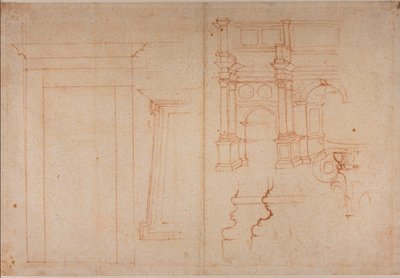 Roma anıtlarından çalışmalar by Michelangelo Buonarroti