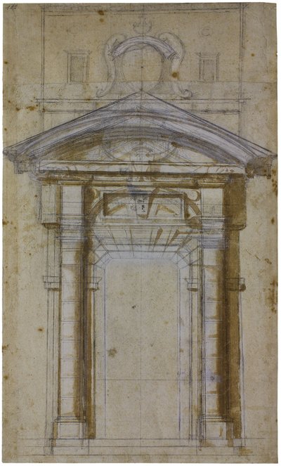Roma'da Porta Pia için eğitim, yaklaşık 1561 by Michelangelo Buonarroti