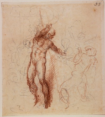 Arafta Bir Mesih İçin Çalışma by Michelangelo Buonarroti