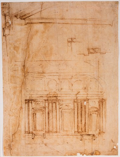 Laurentian tatili için duvar prospektüsü by Michelangelo Buonarroti