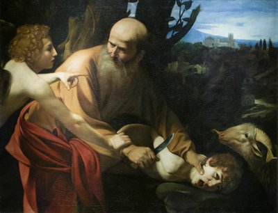 İshak'ın Kurban Edilmesi by Michelangelo Merisi da Caravaggio
