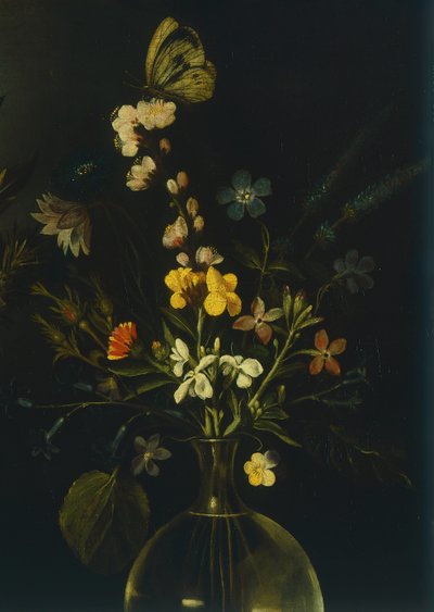 Çiçekler ve meyvelerle natürmort, Master of the Hartford Natürmort, c.1600-10 (tuval üzerine yağlı boya) by Michelangelo Merisi da Caravaggio