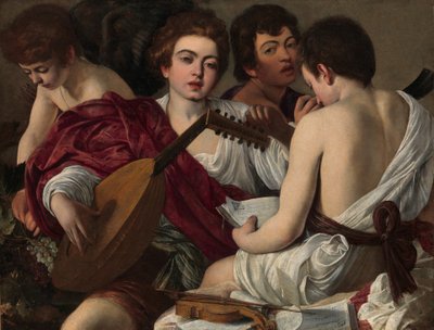 Müzisyenler, c.1595 (tuval üzerine yağlı boya) by Michelangelo Merisi da Caravaggio
