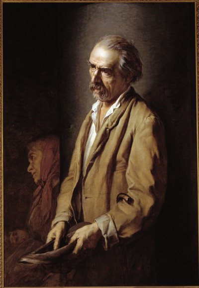 Kendi Portre (Otoportre) Tablo Michelangelo Painter (1825-1903) 1894 Dim 107x73 cm Asti, Pinacoteca Civica by Michelangelo Pittatore