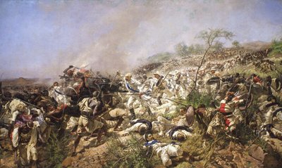 Dogali Savaşı, 1896 by Michele Cammarano