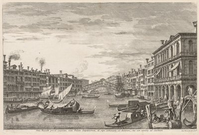 Venedik Manzaraları: Rialto, 1741. by Michele Marieschi