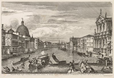 Venedik Manzaraları: Santa Chiara, 1741. by Michele Marieschi