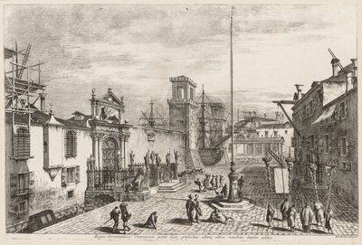 Venedik Manzaraları: Arsenal'in Kapıları by Michele Marieschi