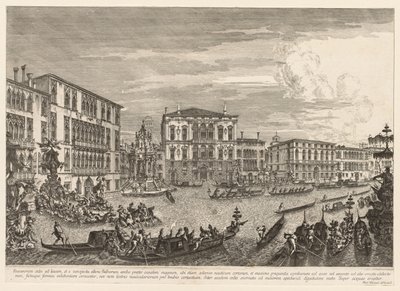 Venedik Manzaraları: Regatta by Michele Marieschi