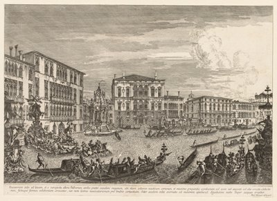 Venedik Manzaraları: Regatta, 1741. by Michele Marieschi