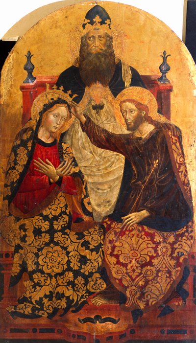 Meryem'in taç giyme töreni Michele di Matteo da Bologna (aktif 1410-1469) by Michele di Matteo da Bologna