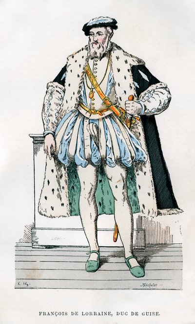 Lorraine Francis, 2. Guise Dükü, Fransız askeri ve politikacı, 16. yüzyıl 1882-1884. by Micheler